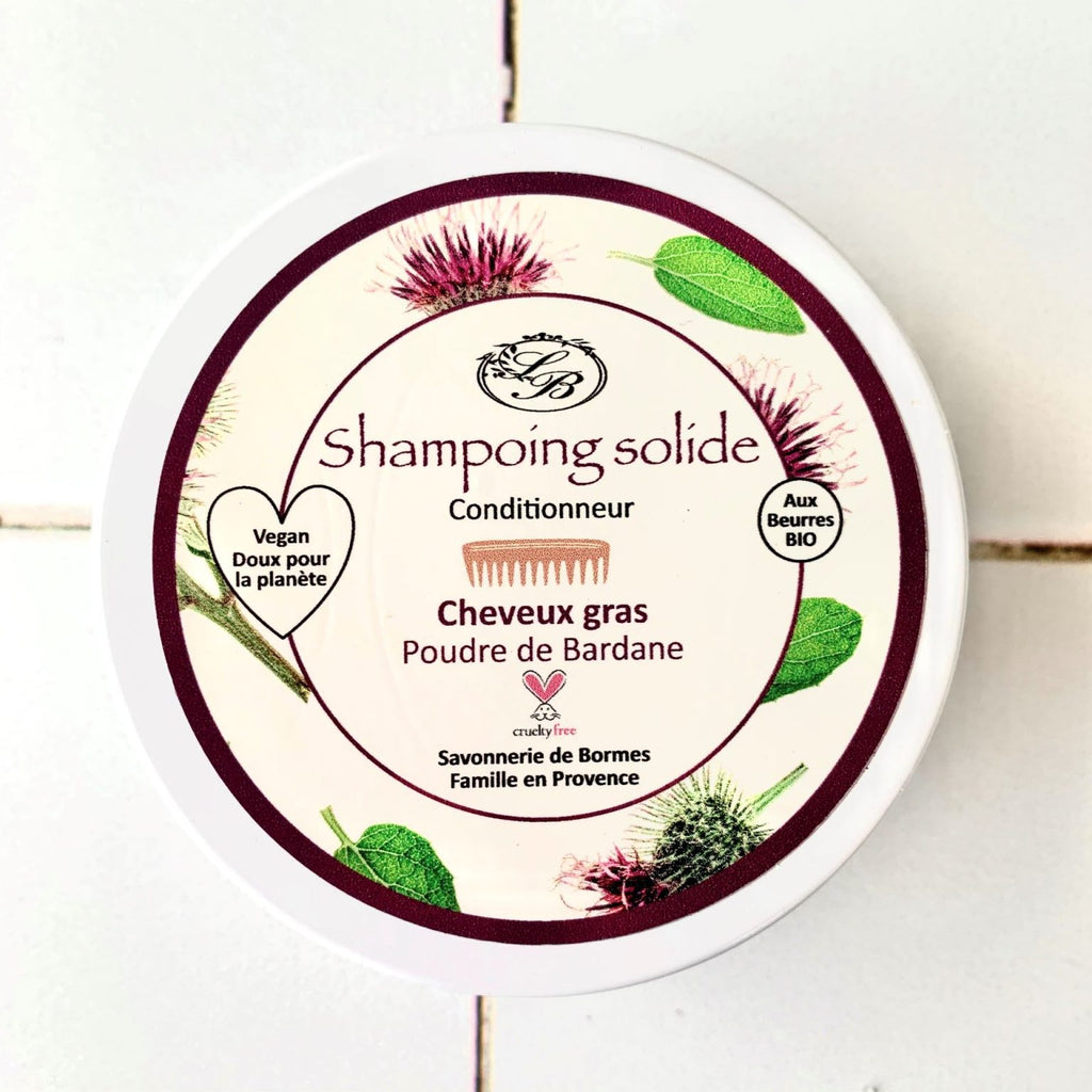 Gentle Solid Shampoo Refill for Oily Hair - Burdock Powder (80 g)