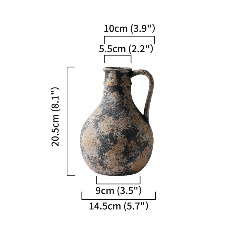 Vase en céramique pour fleurs séchées - Charme vintage et élégance intemporelle