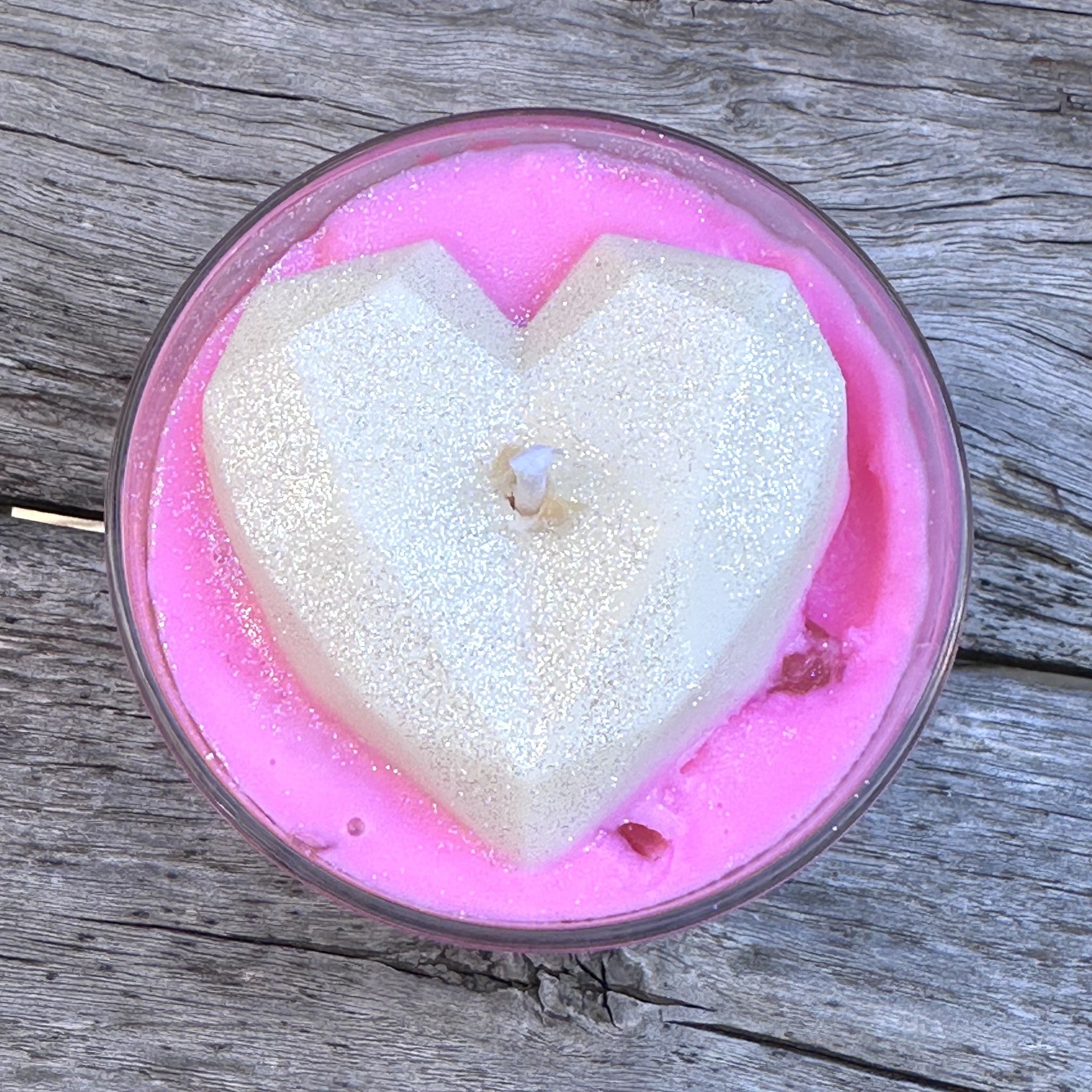 Bougie verrine fête des mères TARTE FRAMBOISES - Bougie Gourmande