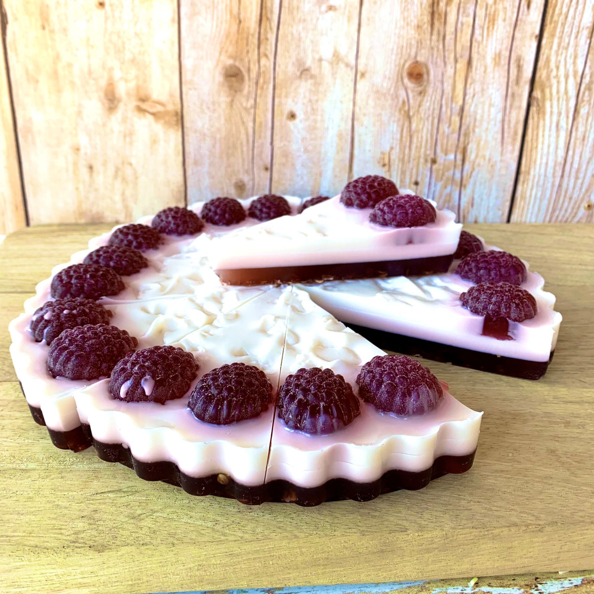 Tarte Part de 100 g FRAMBOISE - Savonnerie de Bormes