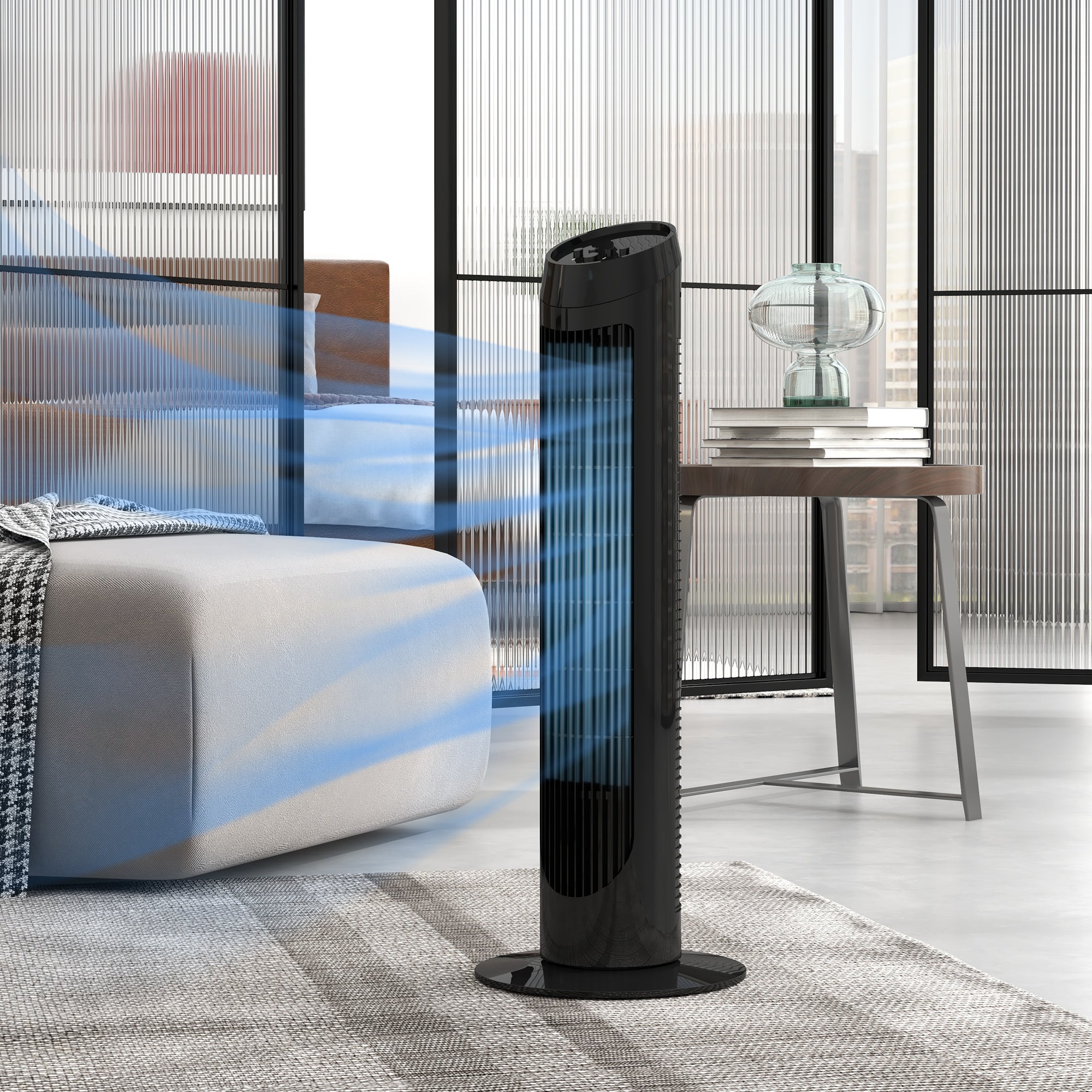 Ventilateur colonne HOMCOM 45W oscillant