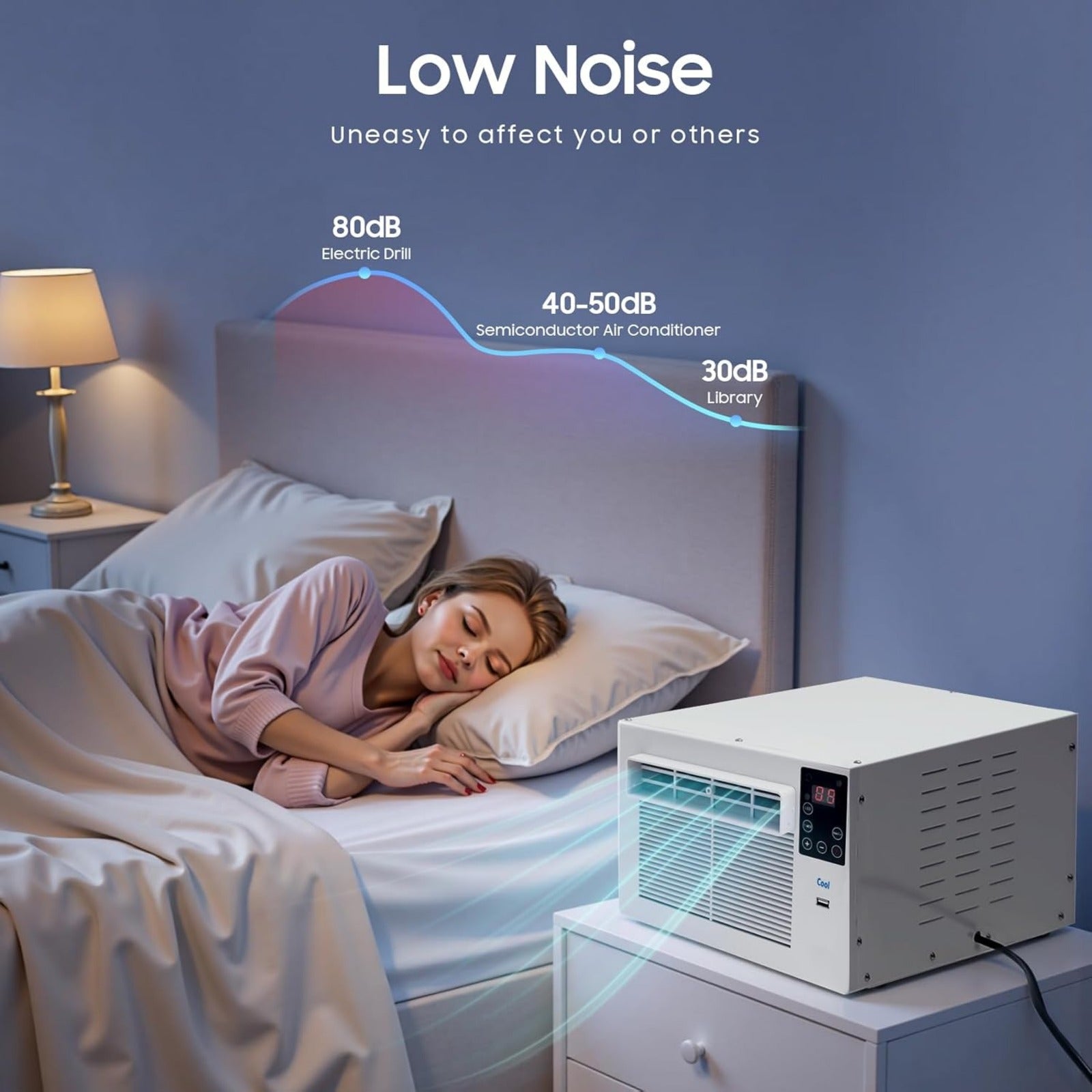 Mini climatiseur compact 280W télécommandé