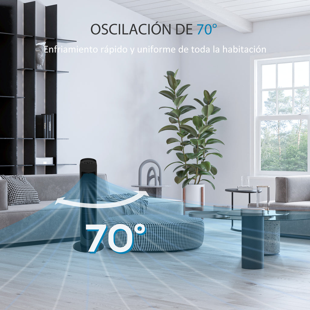 Ventilateur colonne HOMCOM 45W oscillant