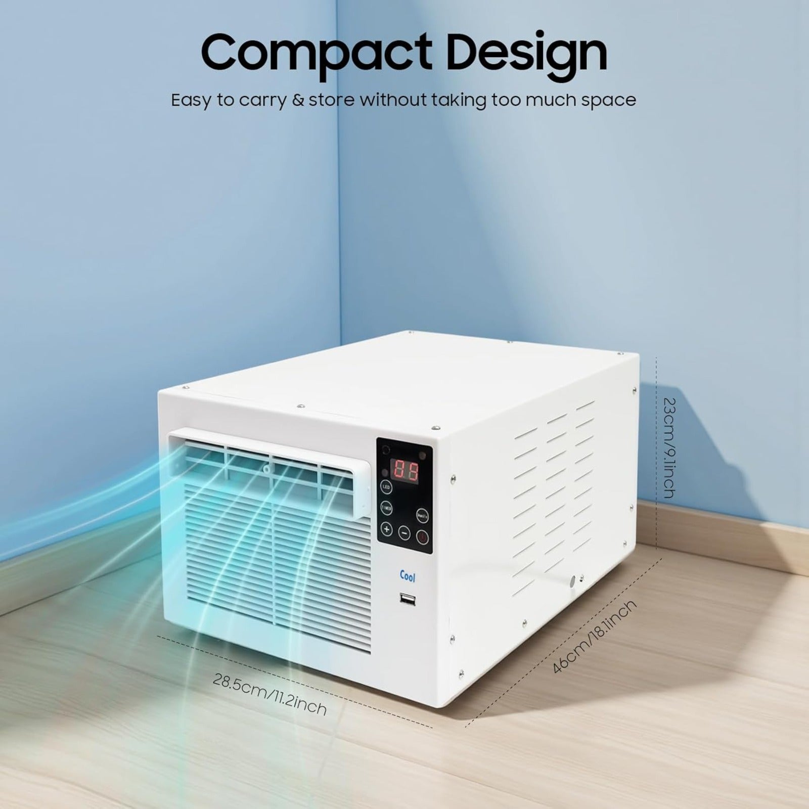 Mini climatiseur compact 280W télécommandé