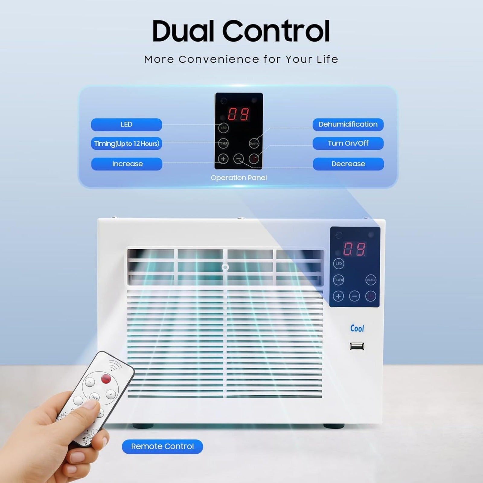 Mini climatiseur compact 280W télécommandé