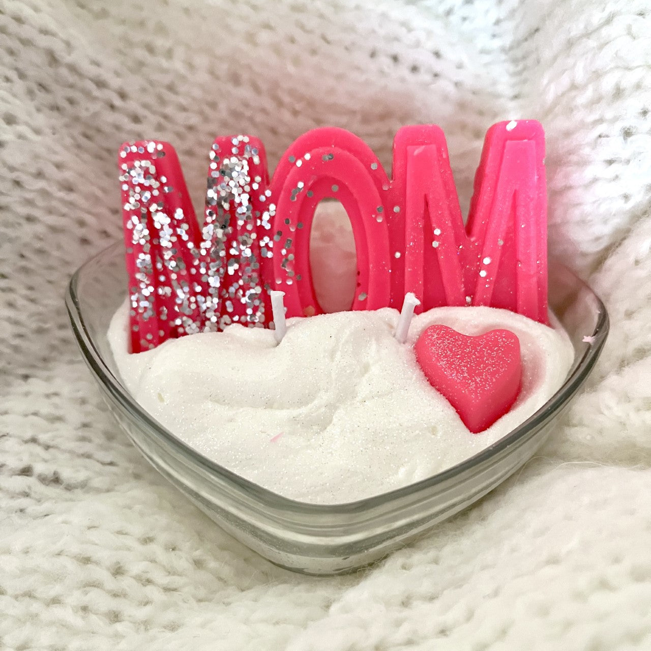 PEAU D'ANE – Muttertags-Duftkerze MOM POMME D'AMOUR 210g - Savonnerie de Bornes