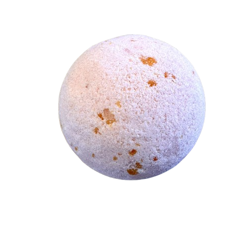 Boule pour le bain moussante CLEMENTINE MONOÏ 140g - Savonnerie de Bornes