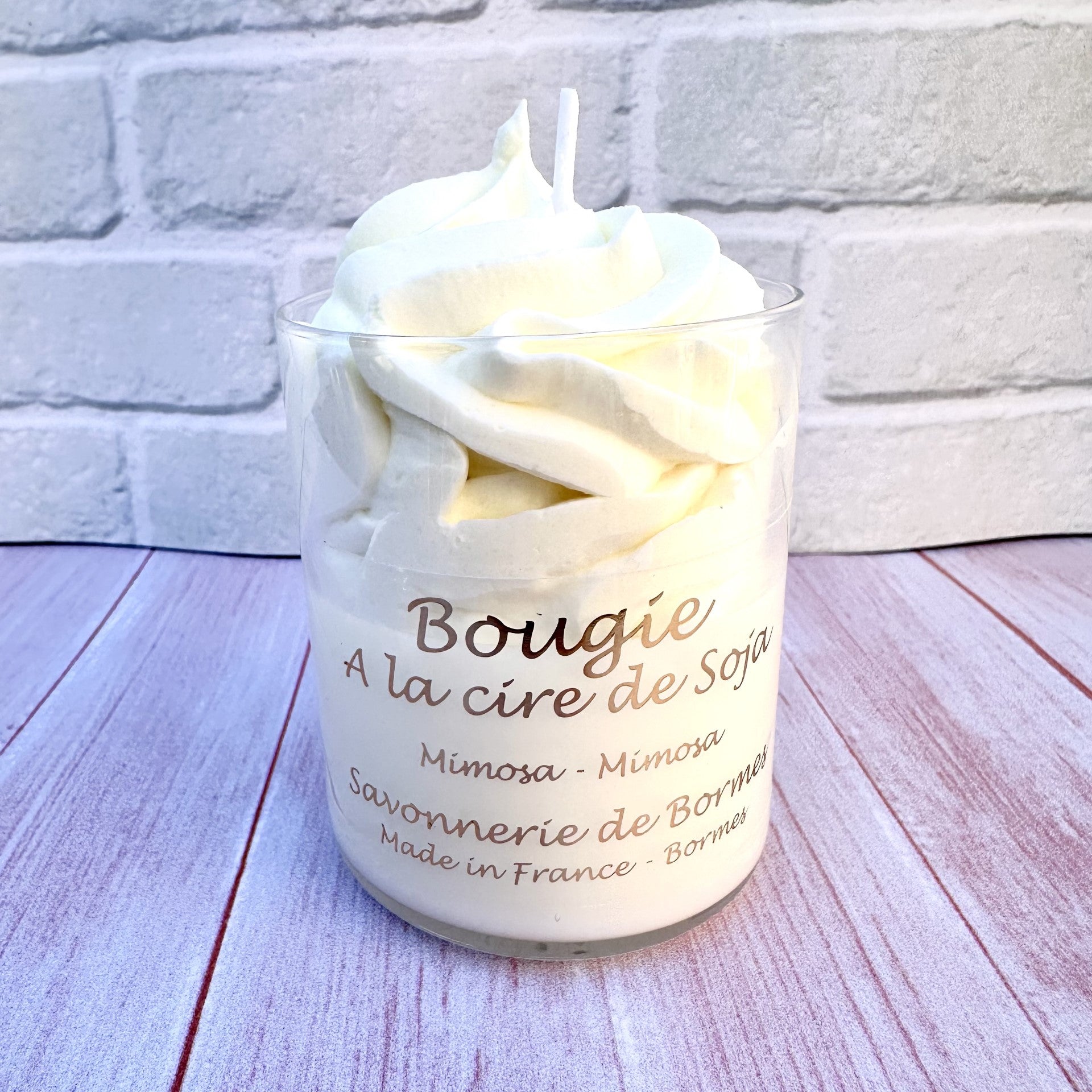 Bougie pâtissière 190 g Mimosa - Bougie Gourmande