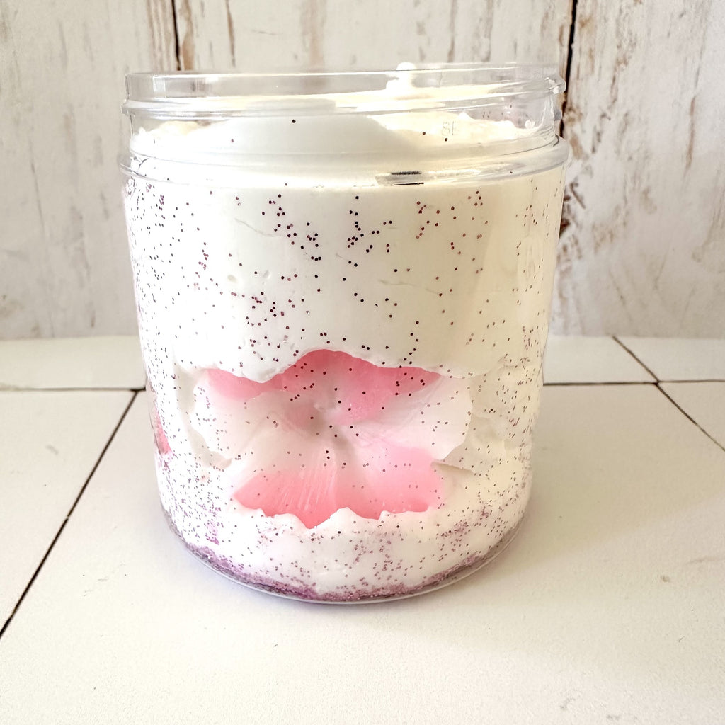 Creamy wax large pot and its small spoon 160 g Madeleine - Gourmet candle