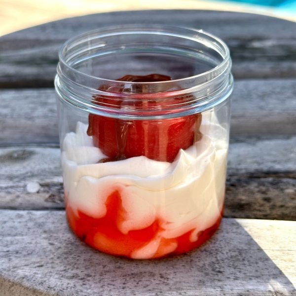 Creamy wax large pot and its small spoon 160 g Petit beurre - Gourmet candle