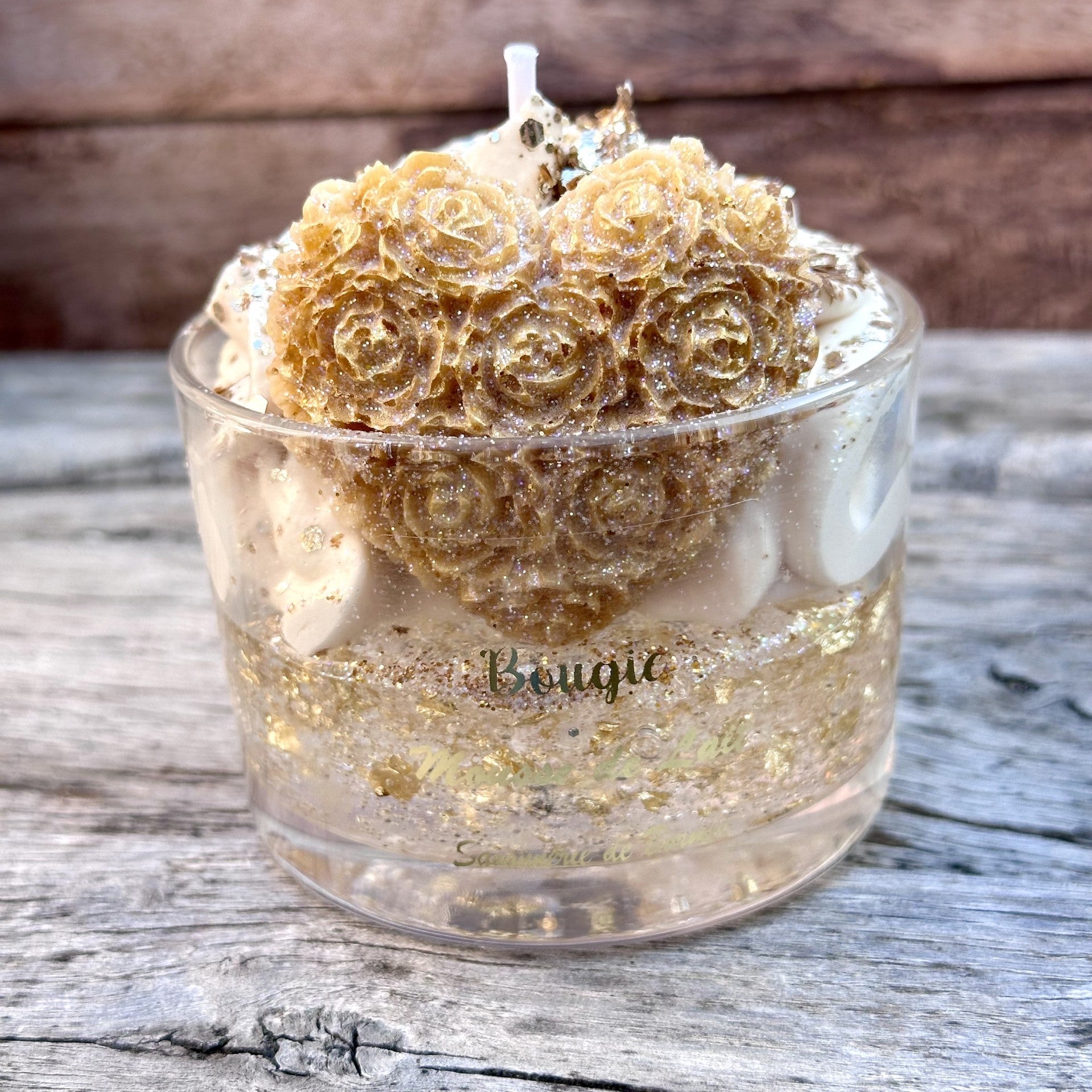 Bougie verrine fête des mères LAIT DE SESAME - Bougie Gourmande