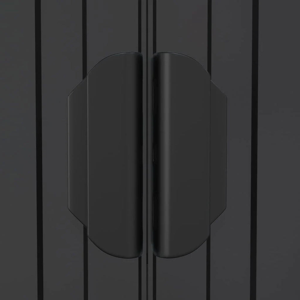 Abri de jardin anthracite 192 × 102 cm acier galvanisé