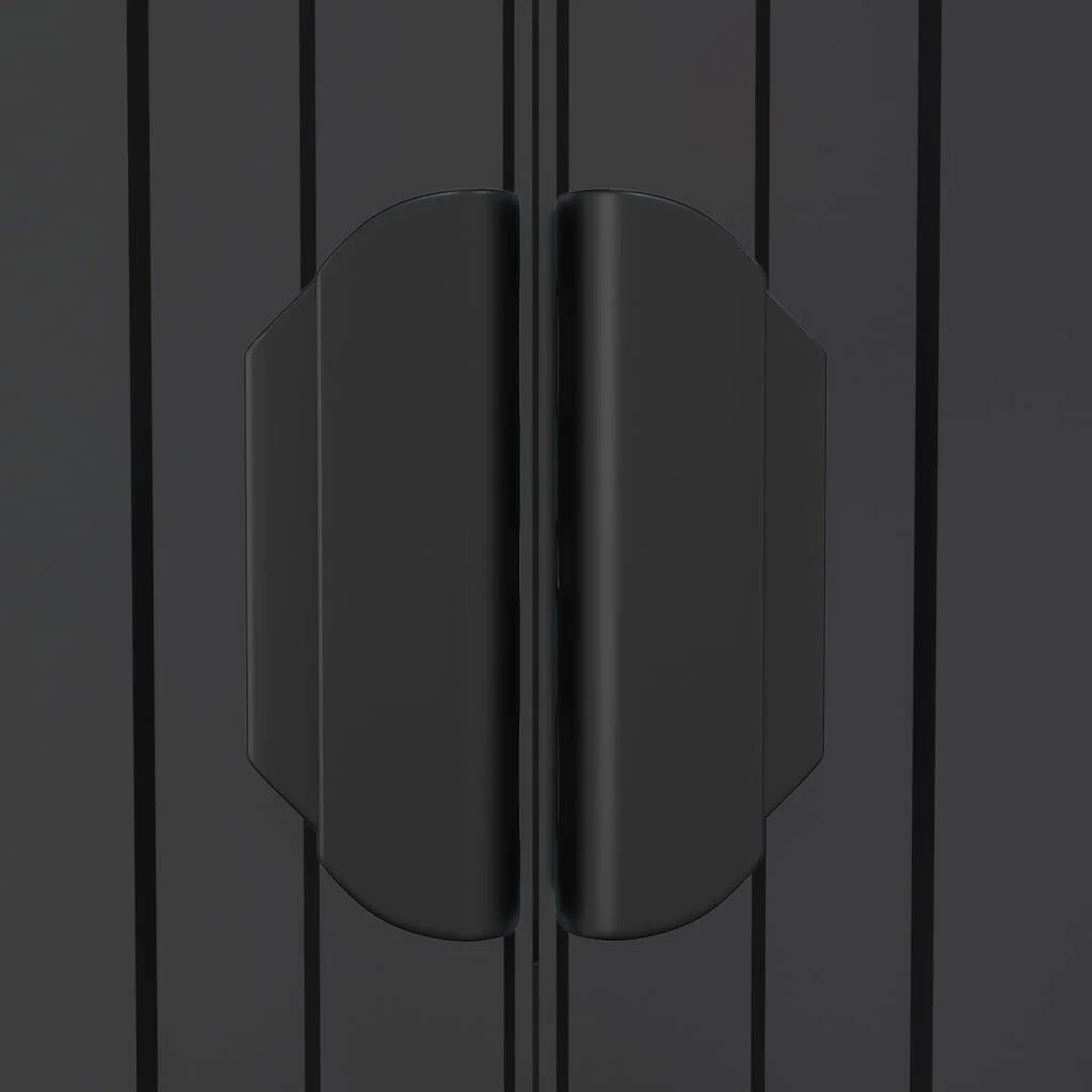 Abri de jardin anthracite 192x102 cm acier galvanisé