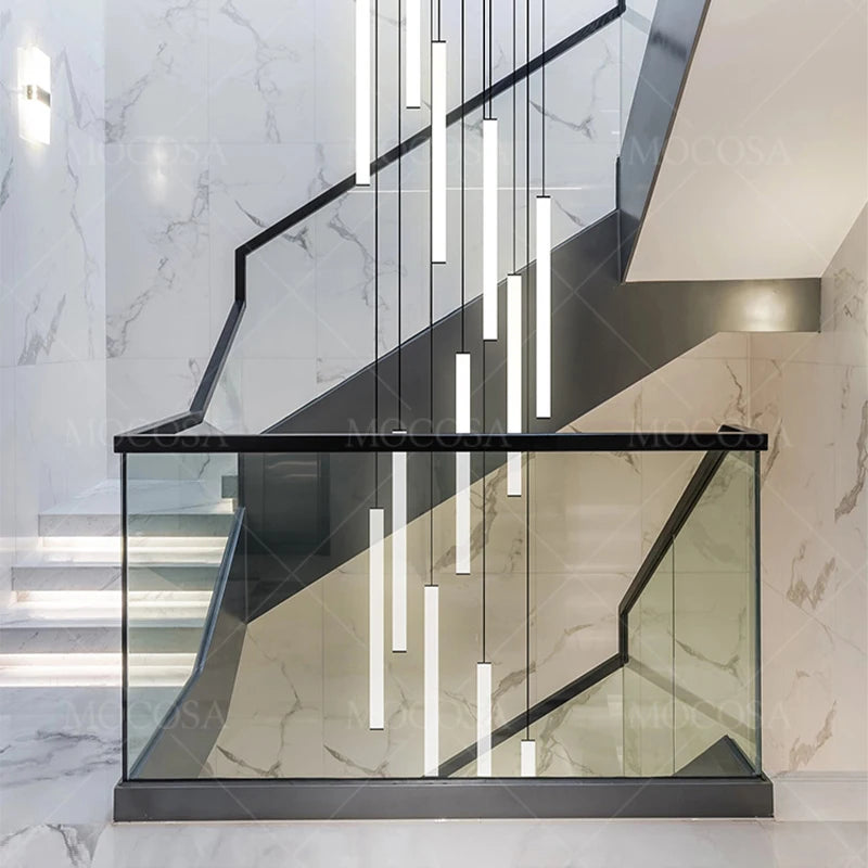 Lustre LED Minimaliste pour Escalier et Salon