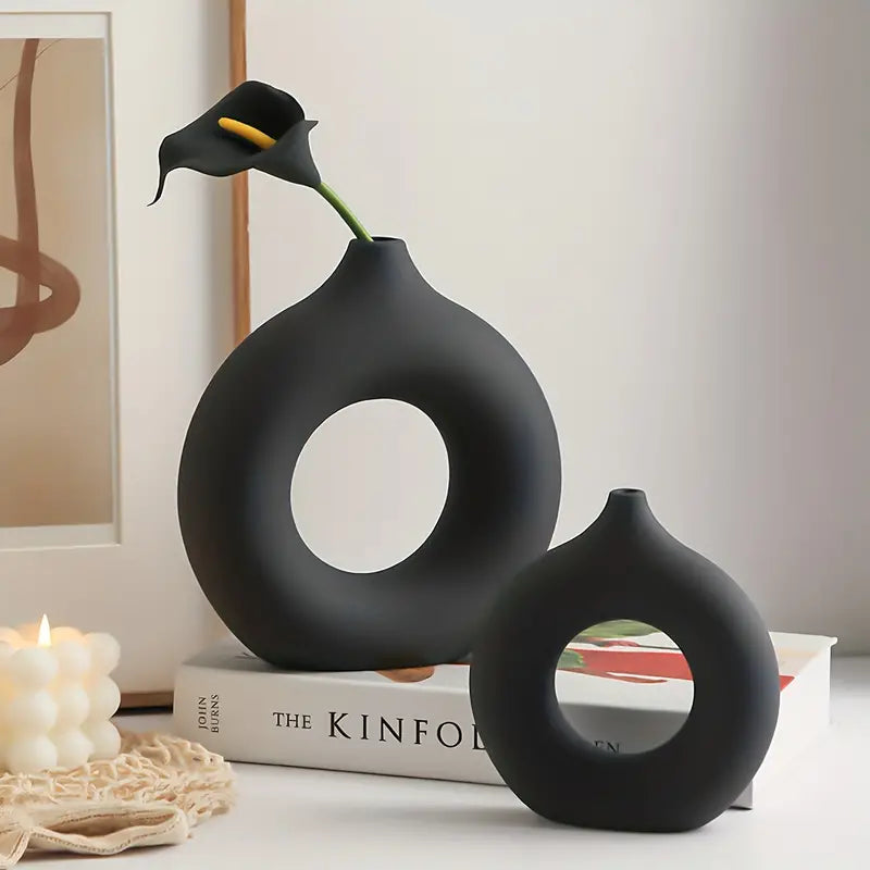 Set of 2 Decorative Vases - Love