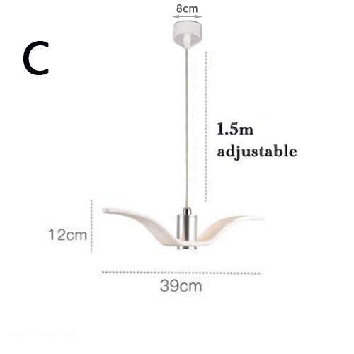Plafonnier LED Suspendu Design Oiseau – Élégance et Modernité