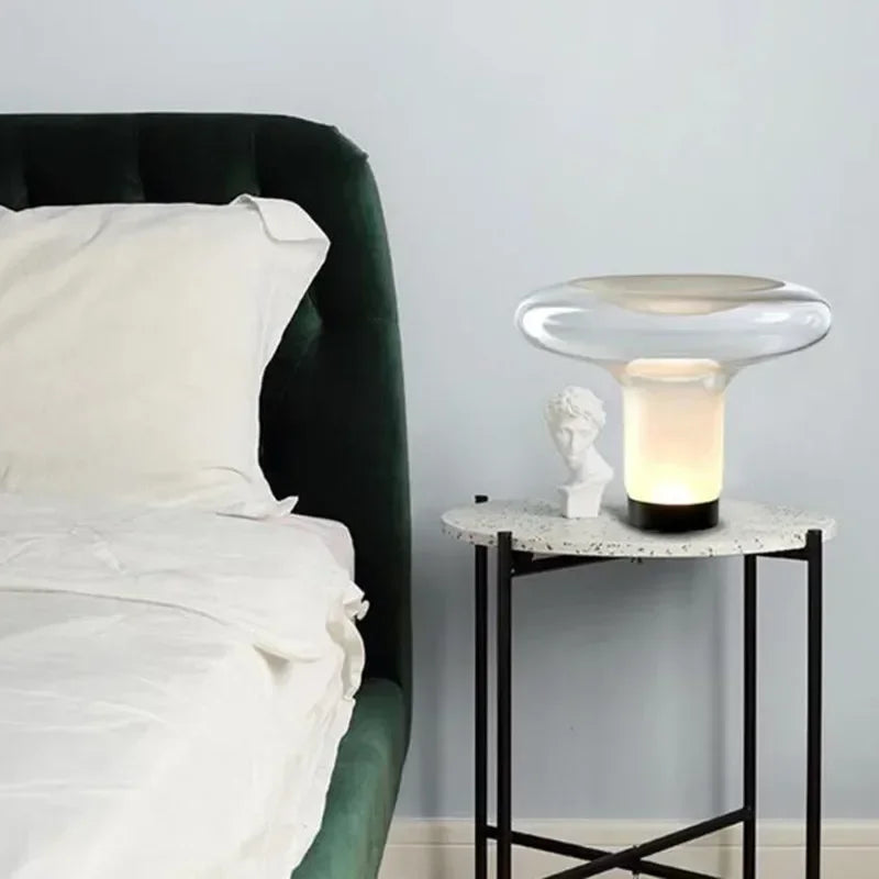 Lampe de Table Méduse en Verre – Élégance et Simplicité pour Votre Intérieur