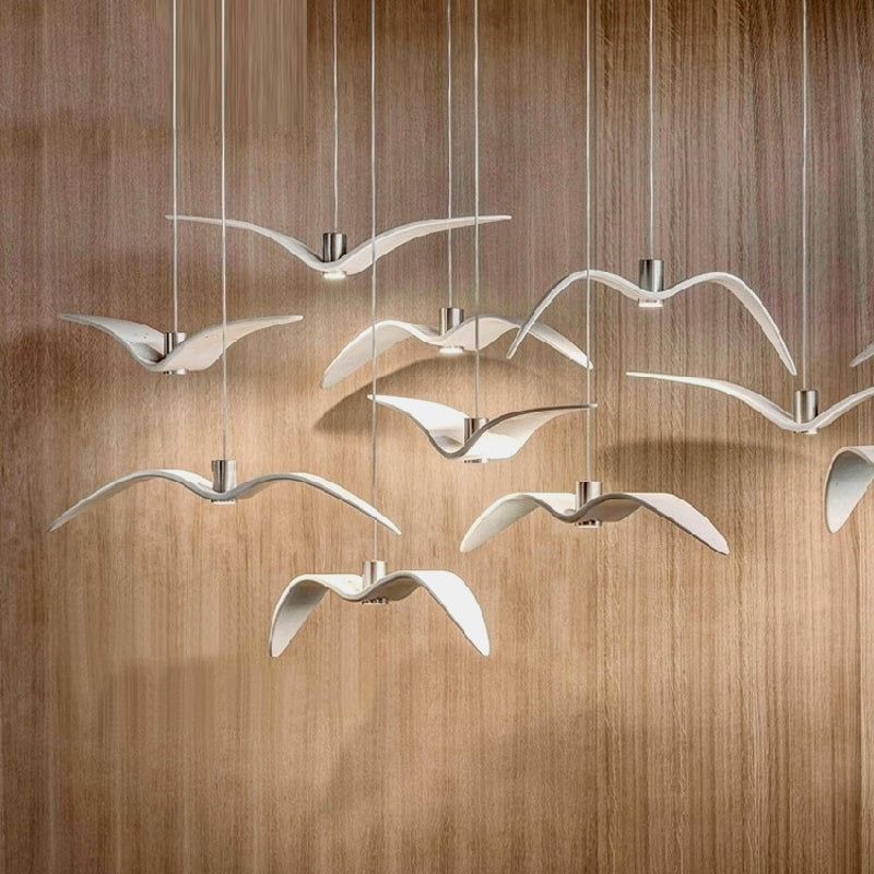 Plafonnier LED Suspendu Design Oiseau