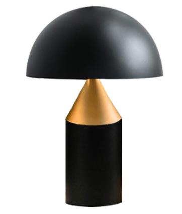 Oluce Atollo-Lampe de table sous forme de champignon avec LED en métal
