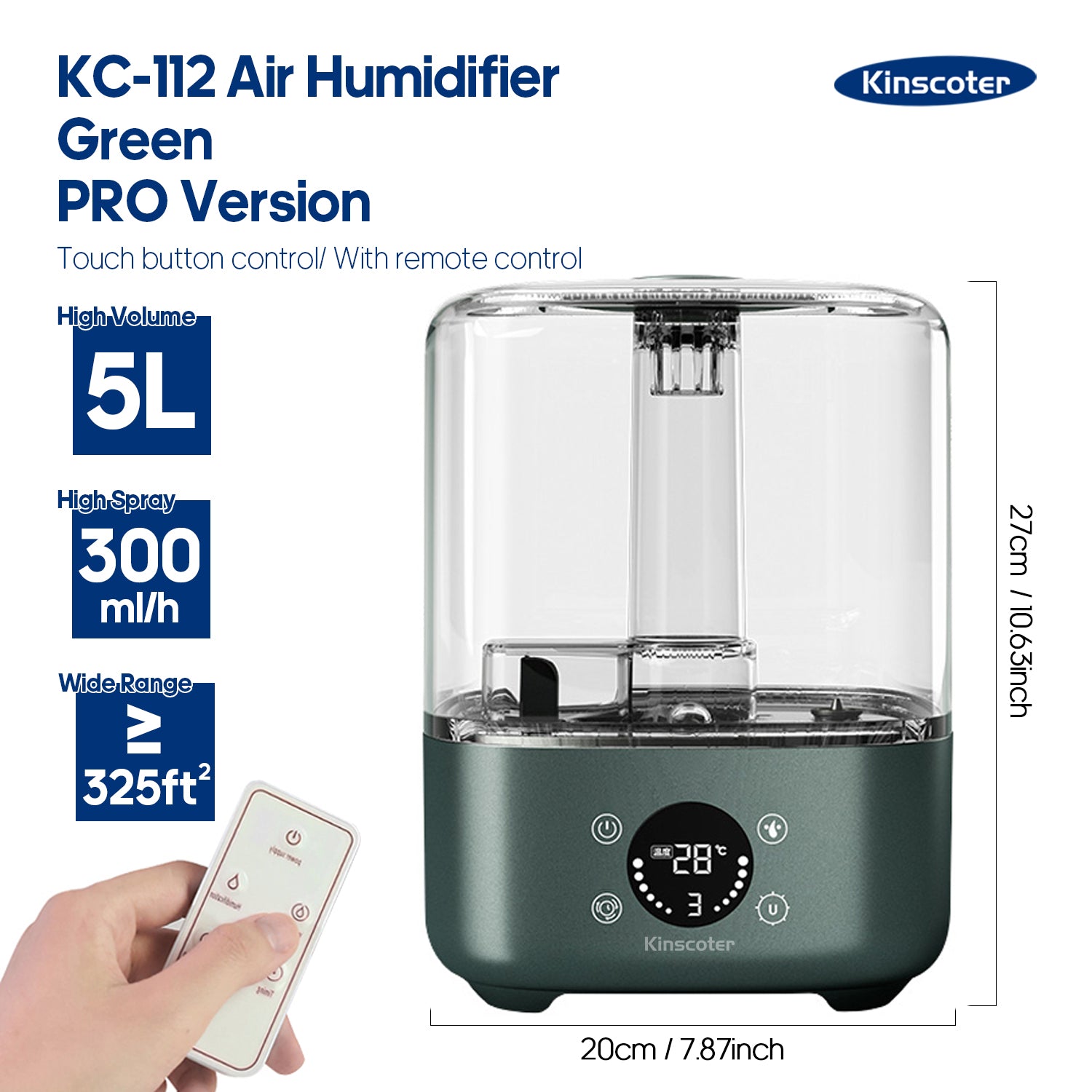 Humidificateur d'Air Professionnel 3L – Confort et Bien-être au Quotidien